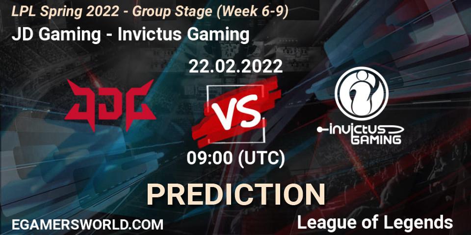 JD Gaming - Invictus Gaming: Maç tahminleri. 22.02.2022 at 11:00, LoL, LPL Spring 2022 - Group Stage (Week 6-9)