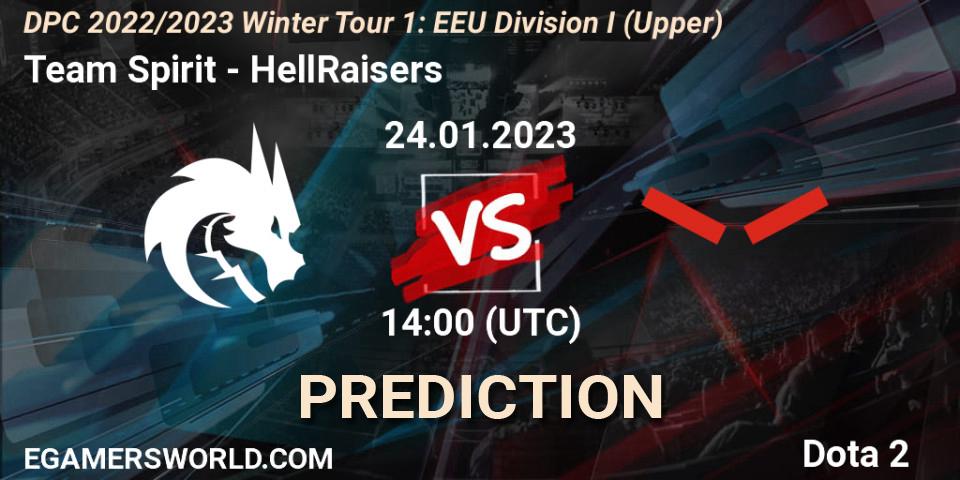 Team Spirit - HellRaisers: Maç tahminleri. 24.01.23, Dota 2, DPC 2022/2023 Winter Tour 1: EEU Division I (Upper)