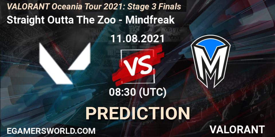 Straight Outta The Zoo - Mindfreak: Maç tahminleri. 11.08.2021 at 08:30, VALORANT, VALORANT Oceania Tour 2021: Stage 3 Finals