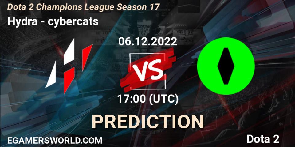 Hydra - cybercats: Maç tahminleri. 06.12.2022 at 17:40, Dota 2, Dota 2 Champions League Season 17