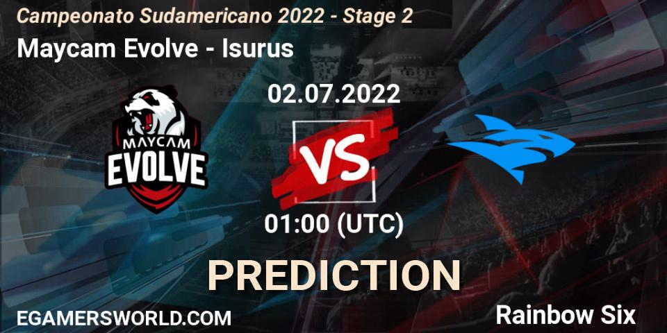 Maycam Evolve - Isurus: Maç tahminleri. 02.07.2022 at 01:00, Rainbow Six, Campeonato Sudamericano 2022 - Stage 2