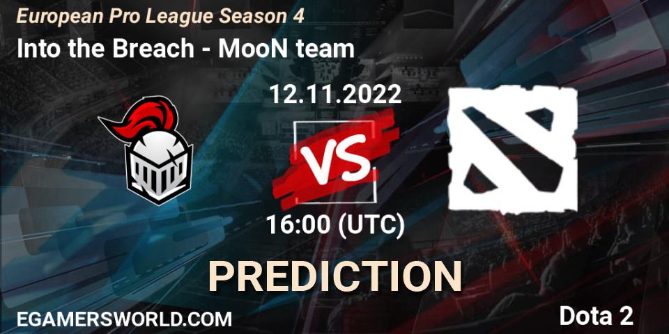 Into the Breach - MooN team: Maç tahminleri. 12.11.2022 at 16:08, Dota 2, European Pro League Season 4