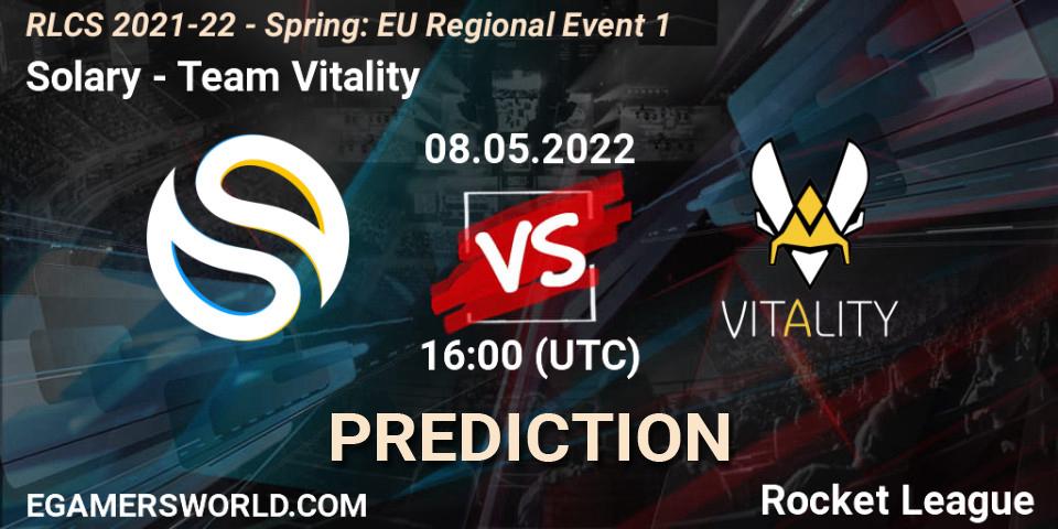 Solary - Team Vitality: Maç tahminleri. 08.05.2022 at 16:00, Rocket League, RLCS 2021-22 - Spring: EU Regional Event 1