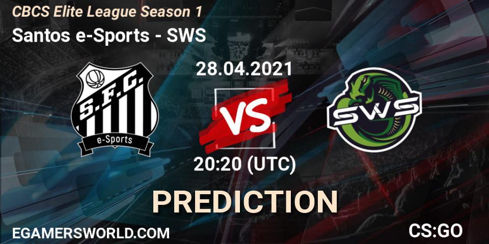 Santos e-Sports - SWS: Maç tahminleri. 28.04.2021 at 20:20, Counter-Strike (CS2), CBCS Elite League Season 1