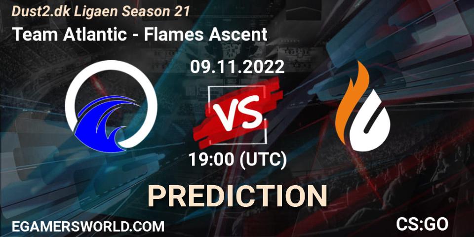 Team Atlantic - Flames Ascent: Maç tahminleri. 09.11.2022 at 19:00, Counter-Strike (CS2), Dust2.dk Ligaen Season 21