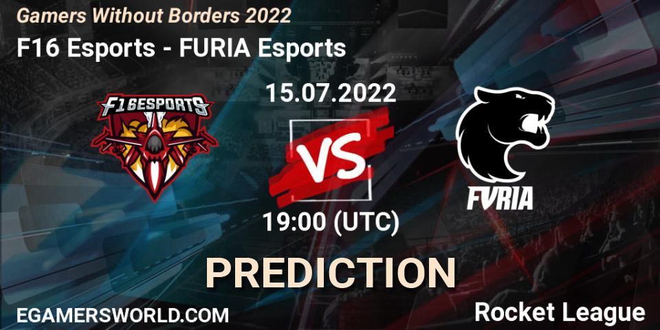 F16 Esports - FURIA Esports: Maç tahminleri. 15.07.2022 at 19:00, Rocket League, Gamers Without Borders 2022