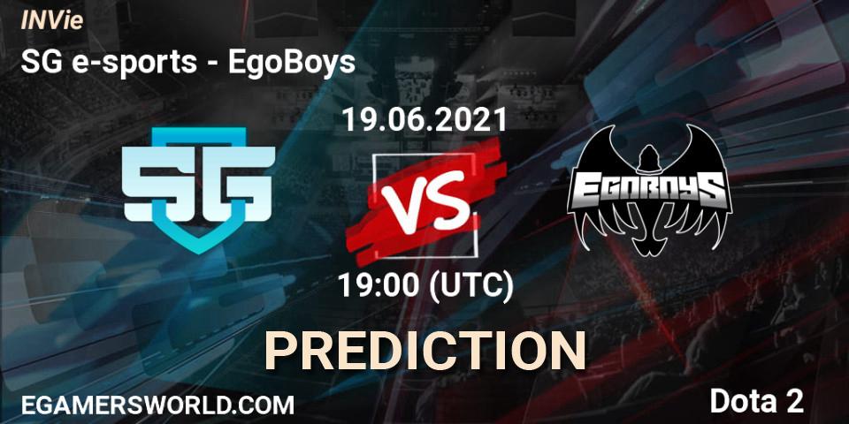SG e-sports - EgoBoys: Maç tahminleri. 19.06.2021 at 19:00, Dota 2, INVie