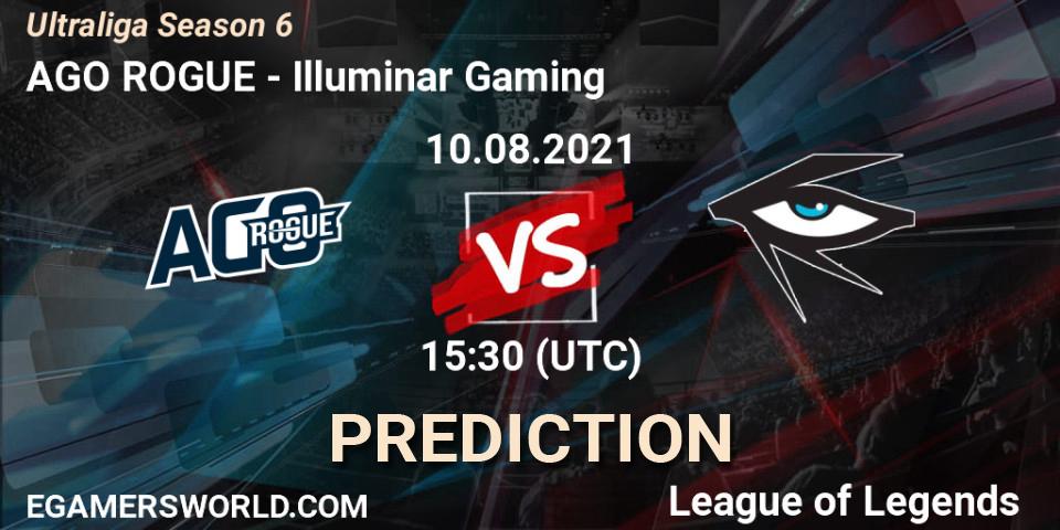 AGO ROGUE - Illuminar Gaming: Maç tahminleri. 10.08.2021 at 15:30, LoL, Ultraliga Season 6