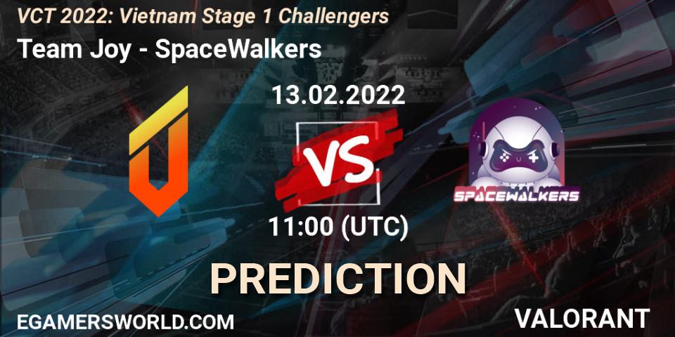Team Joy - SpaceWalkers: Maç tahminleri. 13.02.2022 at 11:00, VALORANT, VCT 2022: Vietnam Stage 1 Challengers