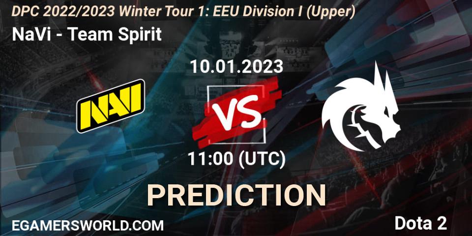 NaVi - Team Spirit: Maç tahminleri. 10.01.23, Dota 2, DPC 2022/2023 Winter Tour 1: EEU Division I (Upper)