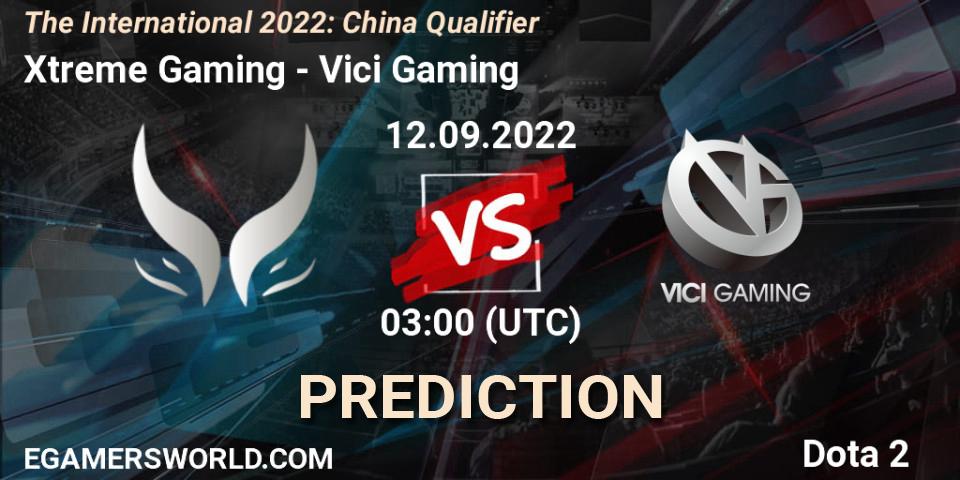 Xtreme Gaming - Vici Gaming: Maç tahminleri. 12.09.22, Dota 2, The International 2022: China Qualifier