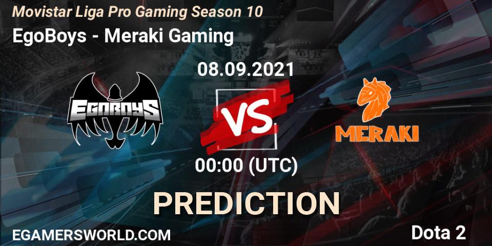 EgoBoys - Meraki Gaming: Maç tahminleri. 08.09.2021 at 00:04, Dota 2, Movistar Liga Pro Gaming Season 10