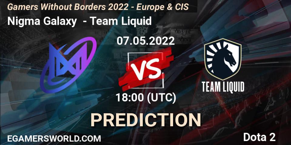 Nigma Galaxy - Team Liquid: Maç tahminleri. 07.05.2022 at 17:55, Dota 2, Gamers Without Borders 2022 - Europe & CIS