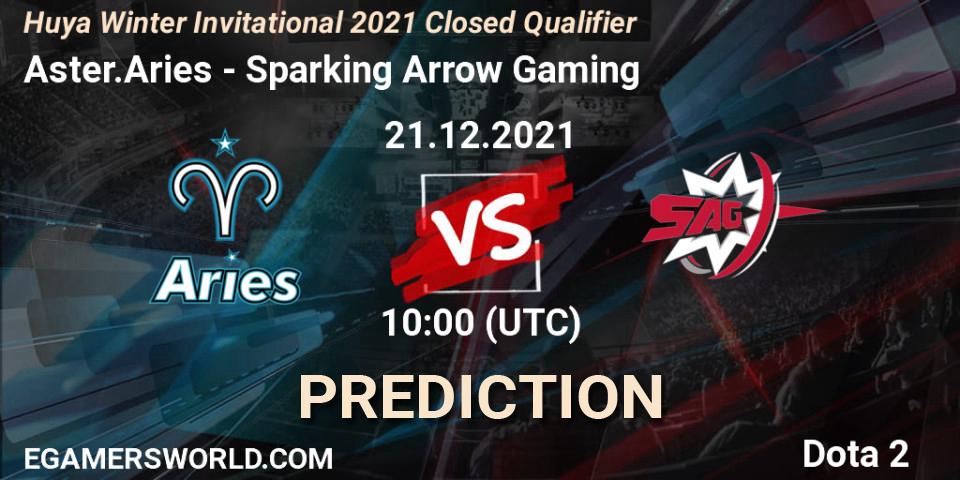 Aster.Aries - Sparking Arrow Gaming: Maç tahminleri. 21.12.2021 at 09:51, Dota 2, Huya Winter Invitational 2021 Closed Qualifier