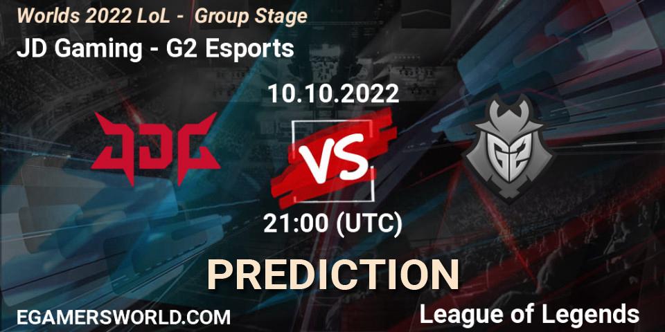 JD Gaming - G2 Esports: Maç tahminleri. 10.10.22, LoL, Worlds 2022 LoL - Group Stage