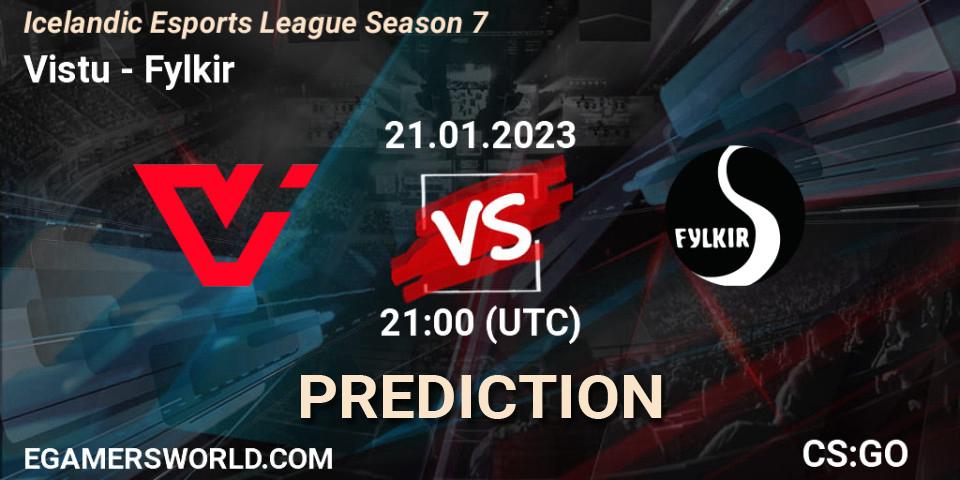 Viðstöðu - Fylkir: Maç tahminleri. 21.01.2023 at 21:30, Counter-Strike (CS2), Icelandic Esports League Season 7