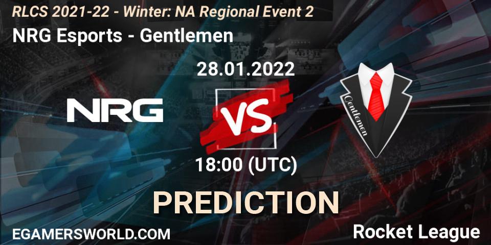 NRG Esports - Gentlemen: Maç tahminleri. 28.01.2022 at 18:00, Rocket League, RLCS 2021-22 - Winter: NA Regional Event 2