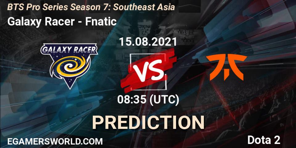 Galaxy Racer - Fnatic: Maç tahminleri. 15.08.2021 at 08:35, Dota 2, BTS Pro Series Season 7: Southeast Asia