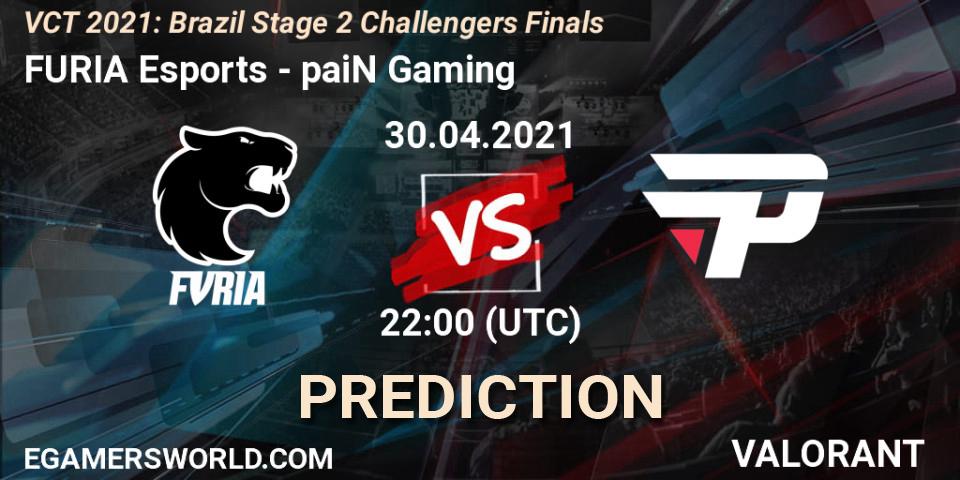 FURIA Esports - paiN Gaming: Maç tahminleri. 01.05.2021 at 16:00, VALORANT, VCT 2021: Brazil Stage 2 Challengers Finals