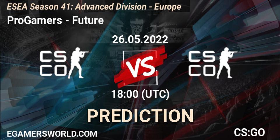 ProGamers - Future: Maç tahminleri. 26.05.2022 at 18:00, Counter-Strike (CS2), ESEA Season 41: Advanced Division - Europe