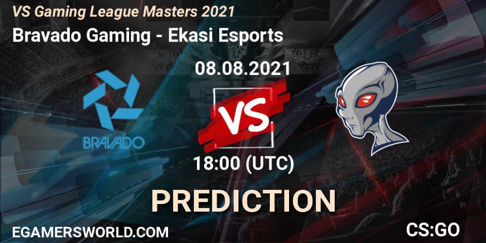 Bravado Gaming - Ekasi Esports: Maç tahminleri. 08.08.2021 at 18:00, Counter-Strike (CS2), VS Gaming League Masters 2021