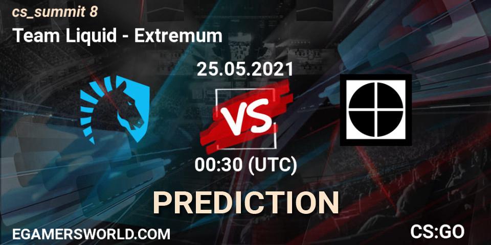 Team Liquid - Extremum: Maç tahminleri. 25.05.2021 at 00:30, Counter-Strike (CS2), cs_summit 8
