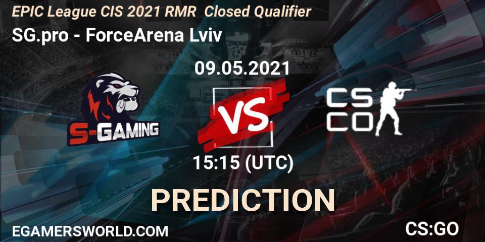 SG.pro - ForceArena Lviv: Maç tahminleri. 09.05.2021 at 15:15, Counter-Strike (CS2), EPIC League CIS 2021 RMR Closed Qualifier