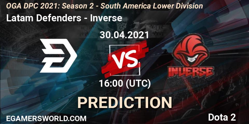 Latam Defenders - Inverse: Maç tahminleri. 30.04.2021 at 16:00, Dota 2, OGA DPC 2021: Season 2 - South America Lower Division 