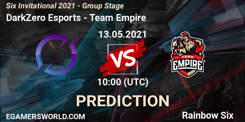 DarkZero Esports - Team Empire: Maç tahminleri. 13.05.2021 at 09:00, Rainbow Six, Six Invitational 2021 - Group Stage