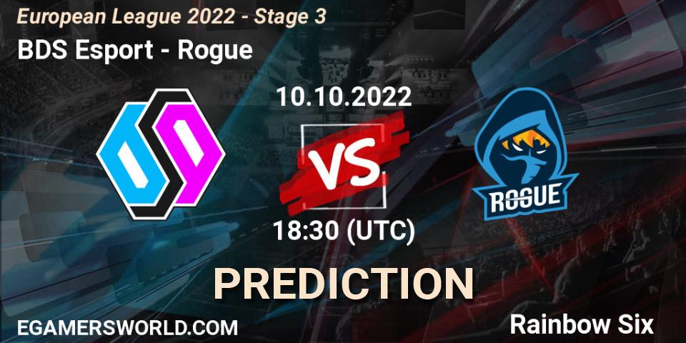 BDS Esport - Rogue: Maç tahminleri. 10.10.22, Rainbow Six, European League 2022 - Stage 3