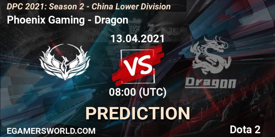 Phoenix Gaming - Dragon: Maç tahminleri. 13.04.2021 at 07:02, Dota 2, DPC 2021: Season 2 - China Lower Division