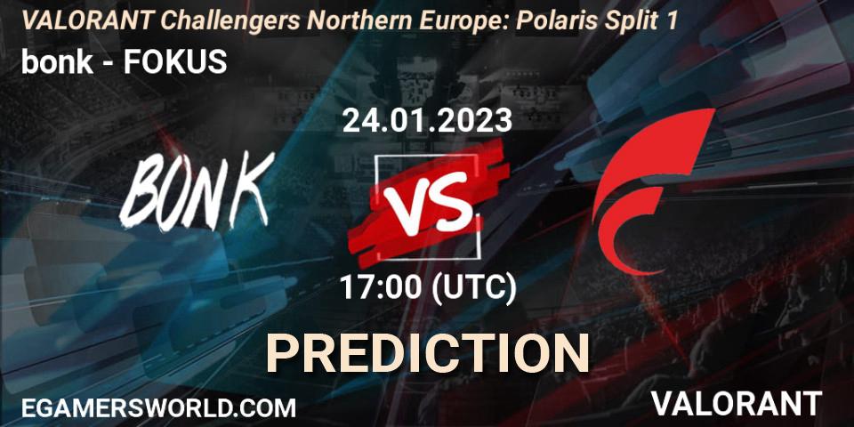 bonk - FOKUS: Maç tahminleri. 24.01.2023 at 17:00, VALORANT, VALORANT Challengers 2023 Northern Europe: Polaris Split 1