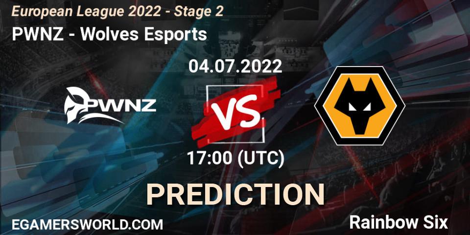 PWNZ - Wolves Esports: Maç tahminleri. 04.07.2022 at 17:00, Rainbow Six, European League 2022 - Stage 2