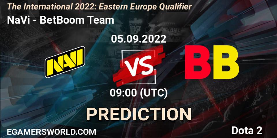NaVi - BetBoom Team: Maç tahminleri. 05.09.22, Dota 2, The International 2022: Eastern Europe Qualifier