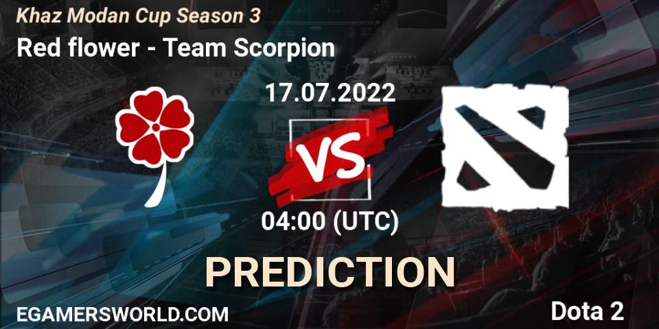 Red flower - Team Scorpion: Maç tahminleri. 17.07.2022 at 04:18, Dota 2, Khaz Modan Cup Season 3