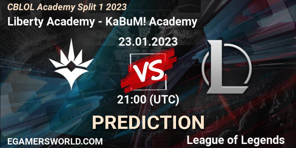 Liberty Academy - KaBuM! Academy: Maç tahminleri. 23.01.2023 at 21:00, LoL, CBLOL Academy Split 1 2023