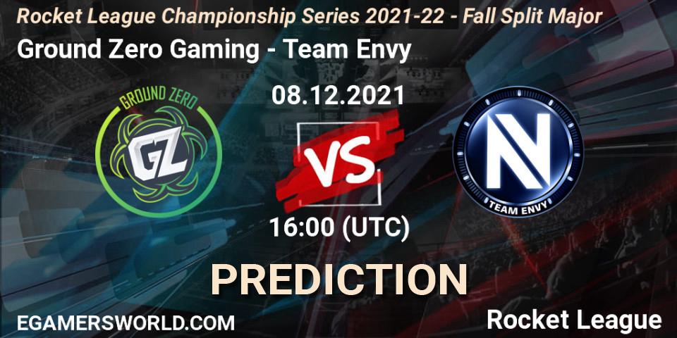 Ground Zero Gaming - Team Envy: Maç tahminleri. 08.12.21, Rocket League, RLCS 2021-22 - Fall Split Major