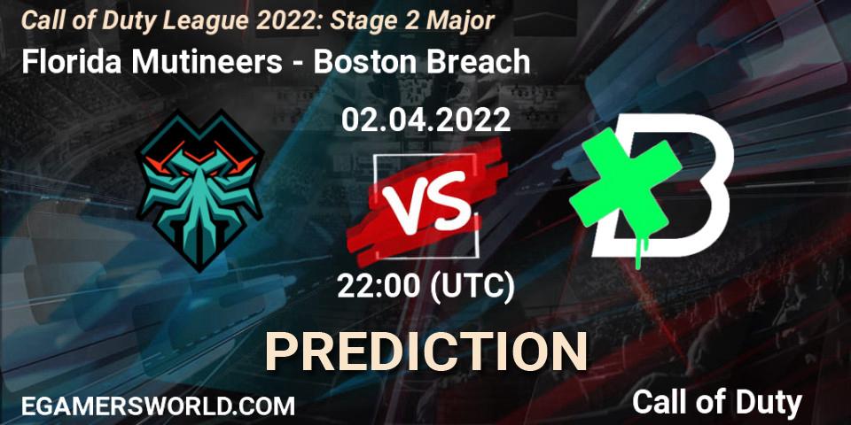 Florida Mutineers - Boston Breach: Maç tahminleri. 02.04.22, Call of Duty, Call of Duty League 2022: Stage 2 Major