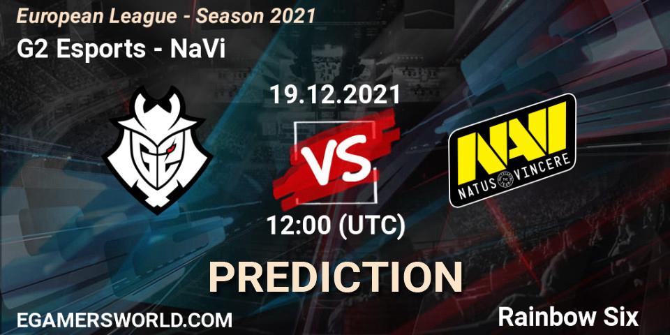 G2 Esports - NaVi: Maç tahminleri. 19.12.2021 at 12:00, Rainbow Six, European League - Season 2021