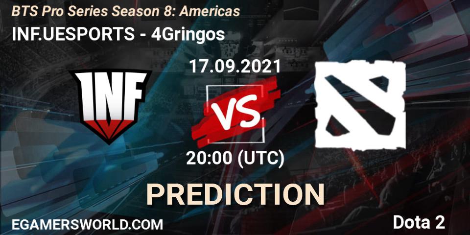 INF.UESPORTS - 4Gringos: Maç tahminleri. 17.09.2021 at 20:04, Dota 2, BTS Pro Series Season 8: Americas
