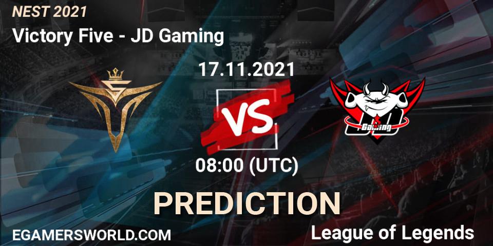 JD Gaming - Victory Five: Maç tahminleri. 17.11.2021 at 08:00, LoL, NEST 2021