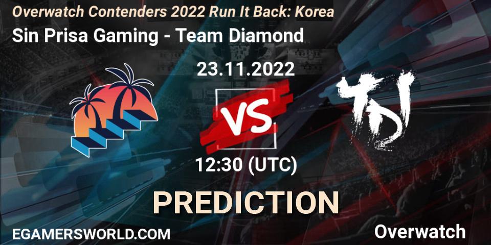 Sin Prisa Gaming - Team Diamond: Maç tahminleri. 23.11.2022 at 13:30, Overwatch, Overwatch Contenders 2022 Run It Back: Korea