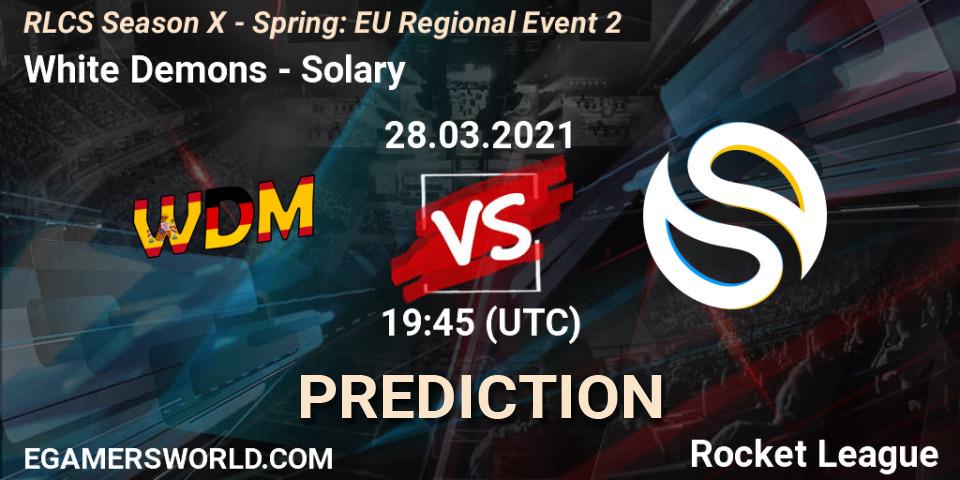 White Demons - Solary: Maç tahminleri. 28.03.2021 at 19:45, Rocket League, RLCS Season X - Spring: EU Regional Event 2