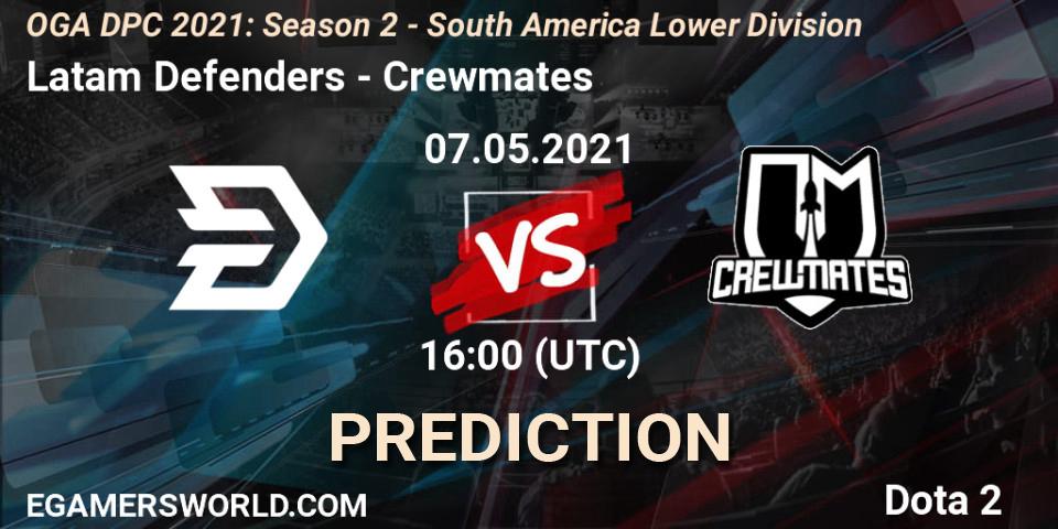 Latam Defenders - Crewmates: Maç tahminleri. 07.05.2021 at 16:01, Dota 2, OGA DPC 2021: Season 2 - South America Lower Division 