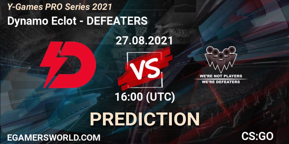 Dynamo Eclot - DEFEATERS: Maç tahminleri. 27.08.2021 at 16:00, Counter-Strike (CS2), Y-Games PRO Series 2021