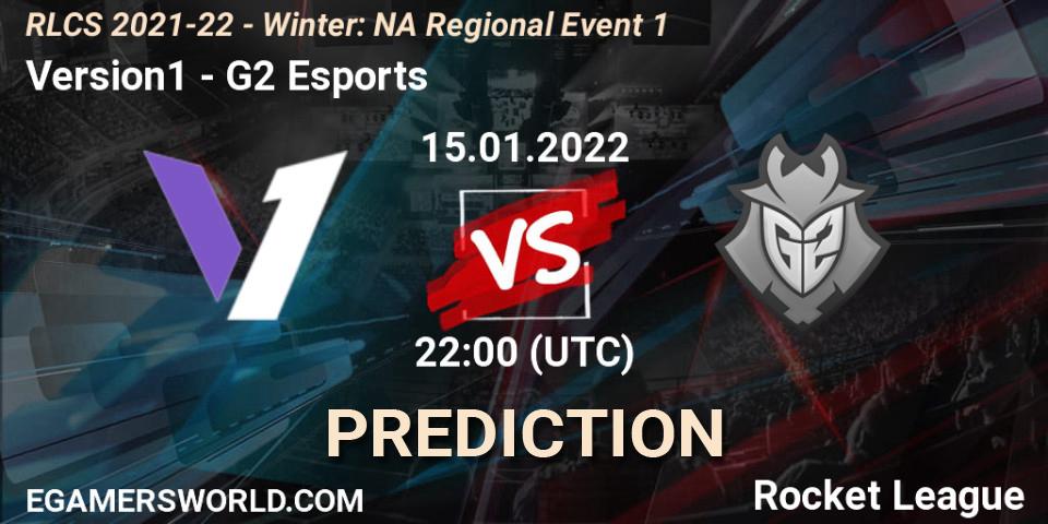 Version1 - G2 Esports: Maç tahminleri. 15.01.22, Rocket League, RLCS 2021-22 - Winter: NA Regional Event 1