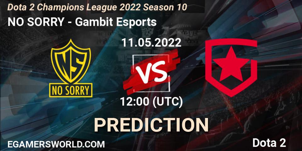 NO SORRY - Gambit Esports: Maç tahminleri. 11.05.2022 at 12:01, Dota 2, Dota 2 Champions League 2022 Season 10 
