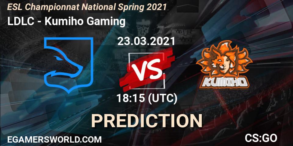 LDLC - Kumiho Gaming: Maç tahminleri. 23.03.2021 at 18:15, Counter-Strike (CS2), ESL Championnat National Spring 2021