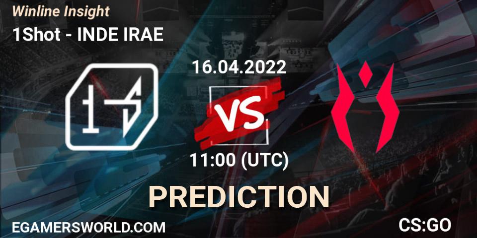 1Shot - INDE IRAE: Maç tahminleri. 16.04.2022 at 11:00, Counter-Strike (CS2), Winline Insight