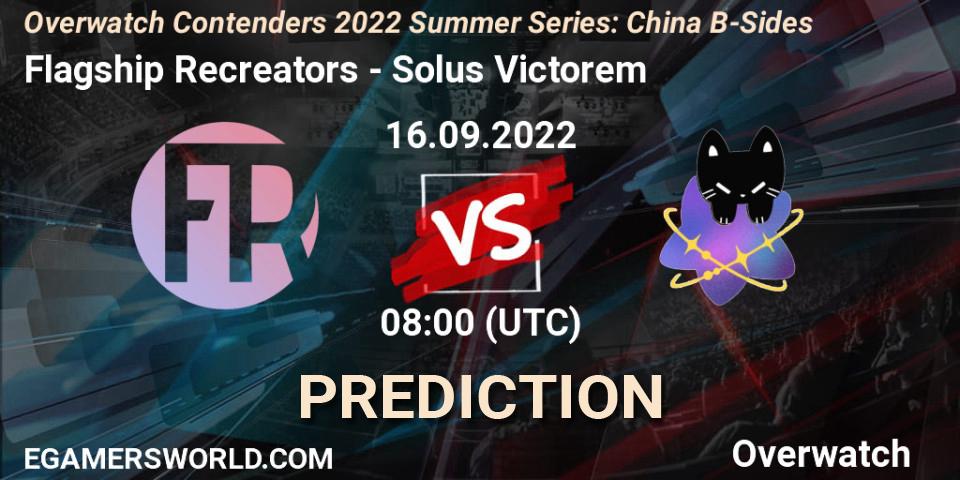 Flagship Recreators - Solus Victorem: Maç tahminleri. 16.09.22, Overwatch, Overwatch Contenders 2022 Summer Series: China B-Sides